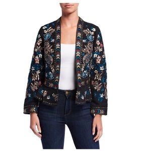 ANTHRO Love Sam Addison Stud Embroidered Jacket